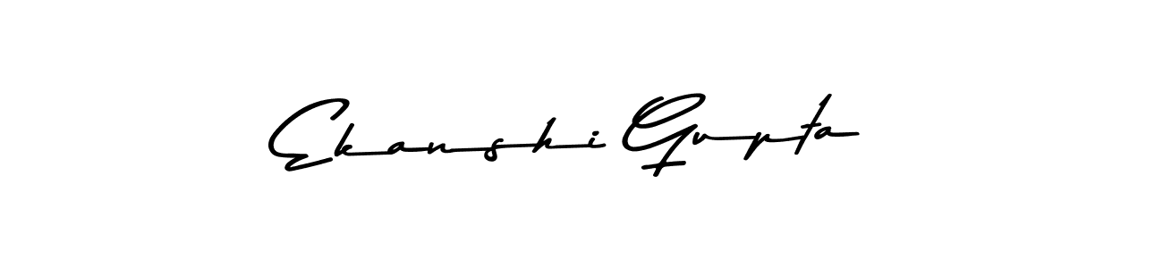 Ekanshi Gupta stylish signature style. Best Handwritten Sign (Asem Kandis PERSONAL USE) for my name. Handwritten Signature Collection Ideas for my name Ekanshi Gupta. Ekanshi Gupta signature style 9 images and pictures png
