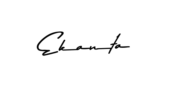 Make a beautiful signature design for name Ekanta. With this signature (Asem Kandis PERSONAL USE) style, you can create a handwritten signature for free. Ekanta signature style 9 images and pictures png