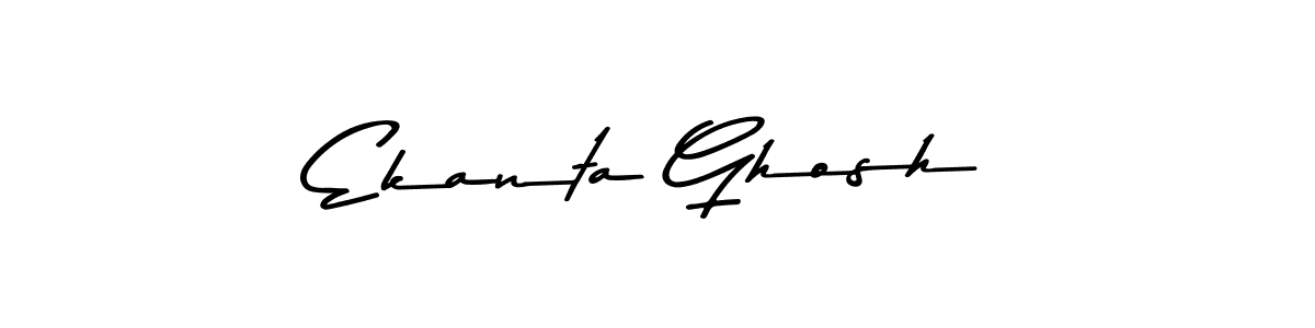 Make a beautiful signature design for name Ekanta Ghosh. With this signature (Asem Kandis PERSONAL USE) style, you can create a handwritten signature for free. Ekanta Ghosh signature style 9 images and pictures png