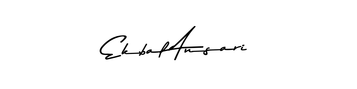 Create a beautiful signature design for name Ekbal Ansari. With this signature (Asem Kandis PERSONAL USE) fonts, you can make a handwritten signature for free. Ekbal Ansari signature style 9 images and pictures png