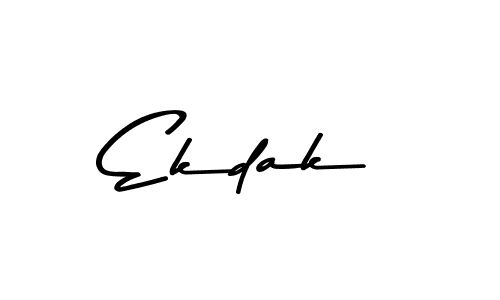 Design your own signature with our free online signature maker. With this signature software, you can create a handwritten (Asem Kandis PERSONAL USE) signature for name Ekdak. Ekdak signature style 9 images and pictures png