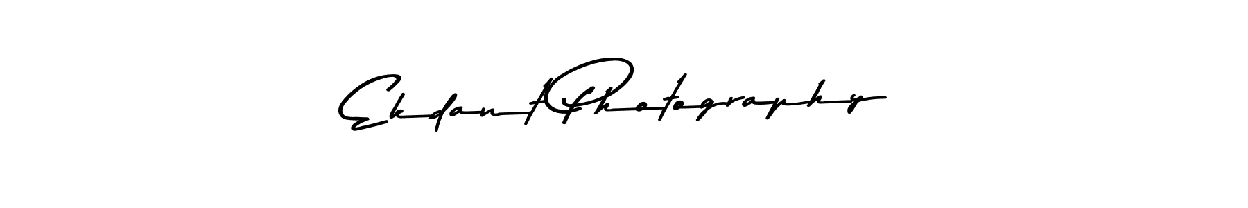 How to make Ekdant Photography name signature. Use Asem Kandis PERSONAL USE style for creating short signs online. This is the latest handwritten sign. Ekdant Photography signature style 9 images and pictures png