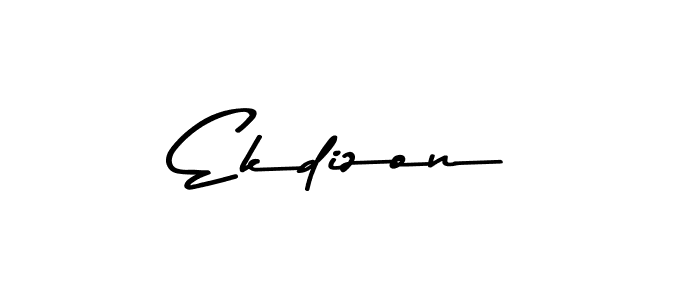 Create a beautiful signature design for name Ekdizon. With this signature (Asem Kandis PERSONAL USE) fonts, you can make a handwritten signature for free. Ekdizon signature style 9 images and pictures png