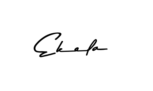 How to make Ekela name signature. Use Asem Kandis PERSONAL USE style for creating short signs online. This is the latest handwritten sign. Ekela signature style 9 images and pictures png