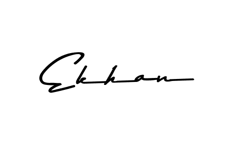 Design your own signature with our free online signature maker. With this signature software, you can create a handwritten (Asem Kandis PERSONAL USE) signature for name Ekhan. Ekhan signature style 9 images and pictures png