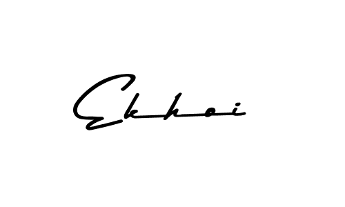 You should practise on your own different ways (Asem Kandis PERSONAL USE) to write your name (Ekhoi) in signature. don't let someone else do it for you. Ekhoi signature style 9 images and pictures png