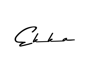 How to make Ekka name signature. Use Asem Kandis PERSONAL USE style for creating short signs online. This is the latest handwritten sign. Ekka signature style 9 images and pictures png