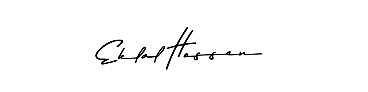 Make a beautiful signature design for name Eklal Hossen. Use this online signature maker to create a handwritten signature for free. Eklal Hossen signature style 9 images and pictures png