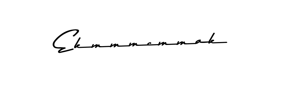Create a beautiful signature design for name Ekmmmcmmak. With this signature (Asem Kandis PERSONAL USE) fonts, you can make a handwritten signature for free. Ekmmmcmmak signature style 9 images and pictures png