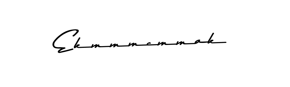 Make a beautiful signature design for name Ekmmmcmmak. With this signature (Asem Kandis PERSONAL USE) style, you can create a handwritten signature for free. Ekmmmcmmak signature style 9 images and pictures png