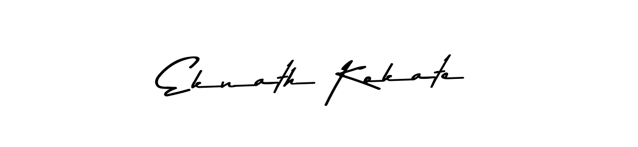 Also You can easily find your signature by using the search form. We will create Eknath Kokate name handwritten signature images for you free of cost using Asem Kandis PERSONAL USE sign style. Eknath Kokate signature style 9 images and pictures png