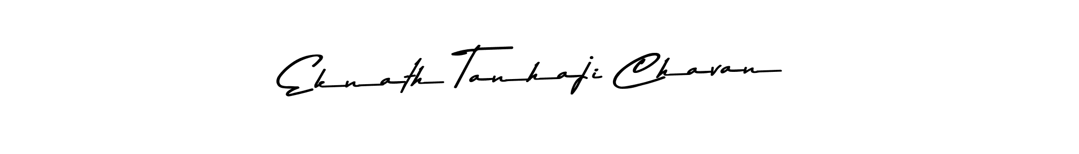 How to make Eknath Tanhaji Chavan name signature. Use Asem Kandis PERSONAL USE style for creating short signs online. This is the latest handwritten sign. Eknath Tanhaji Chavan signature style 9 images and pictures png