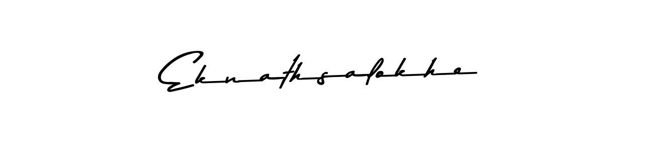 Eknathsalokhe stylish signature style. Best Handwritten Sign (Asem Kandis PERSONAL USE) for my name. Handwritten Signature Collection Ideas for my name Eknathsalokhe. Eknathsalokhe signature style 9 images and pictures png