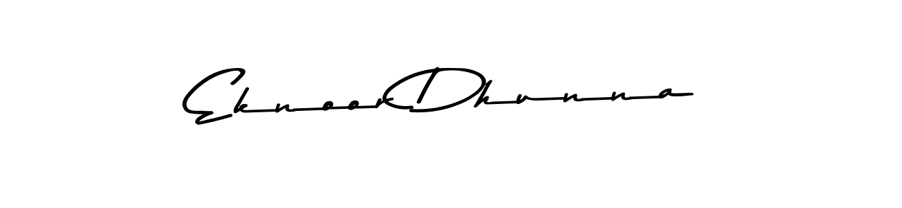 Also we have Eknoor Dhunna name is the best signature style. Create professional handwritten signature collection using Asem Kandis PERSONAL USE autograph style. Eknoor Dhunna signature style 9 images and pictures png