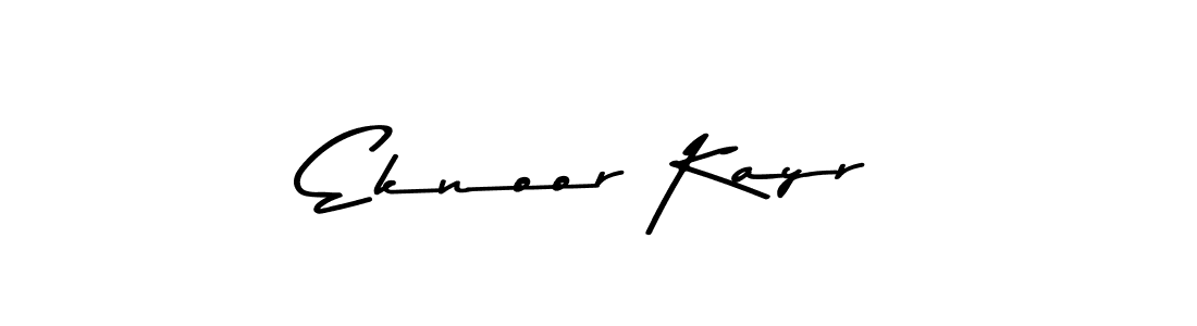 Make a beautiful signature design for name Eknoor Kayr. With this signature (Asem Kandis PERSONAL USE) style, you can create a handwritten signature for free. Eknoor Kayr signature style 9 images and pictures png