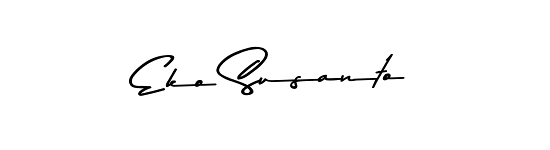 How to make Eko Susanto name signature. Use Asem Kandis PERSONAL USE style for creating short signs online. This is the latest handwritten sign. Eko Susanto signature style 9 images and pictures png