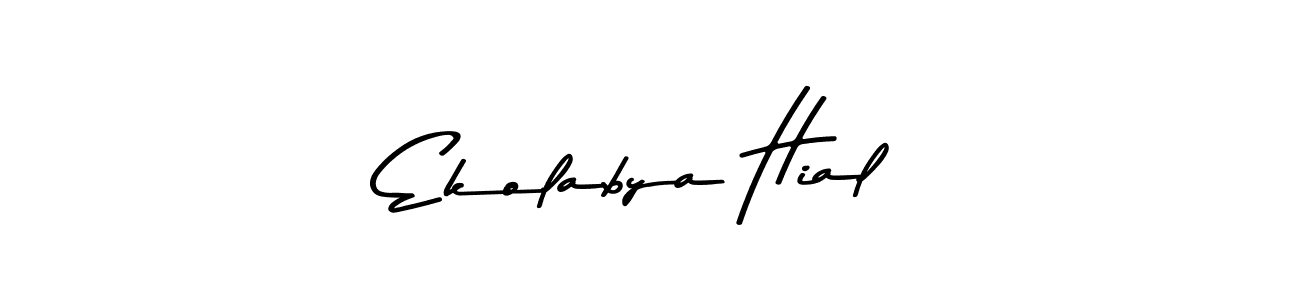 The best way (Asem Kandis PERSONAL USE) to make a short signature is to pick only two or three words in your name. The name Ekolabya Hial include a total of six letters. For converting this name. Ekolabya Hial signature style 9 images and pictures png
