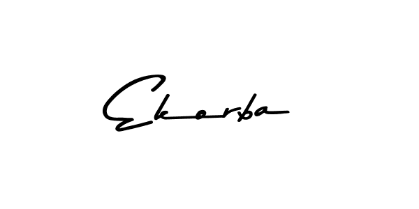 Create a beautiful signature design for name Ekorba. With this signature (Asem Kandis PERSONAL USE) fonts, you can make a handwritten signature for free. Ekorba signature style 9 images and pictures png