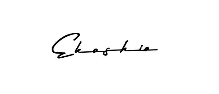 Create a beautiful signature design for name Ekoshio. With this signature (Asem Kandis PERSONAL USE) fonts, you can make a handwritten signature for free. Ekoshio signature style 9 images and pictures png