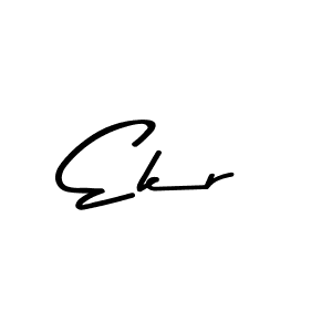 This is the best signature style for the Ekr name. Also you like these signature font (Asem Kandis PERSONAL USE). Mix name signature. Ekr signature style 9 images and pictures png