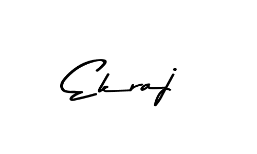 Make a beautiful signature design for name Ekraj. With this signature (Asem Kandis PERSONAL USE) style, you can create a handwritten signature for free. Ekraj signature style 9 images and pictures png