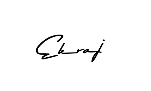 Make a beautiful signature design for name Ekraj. With this signature (Asem Kandis PERSONAL USE) style, you can create a handwritten signature for free. Ekraj signature style 9 images and pictures png