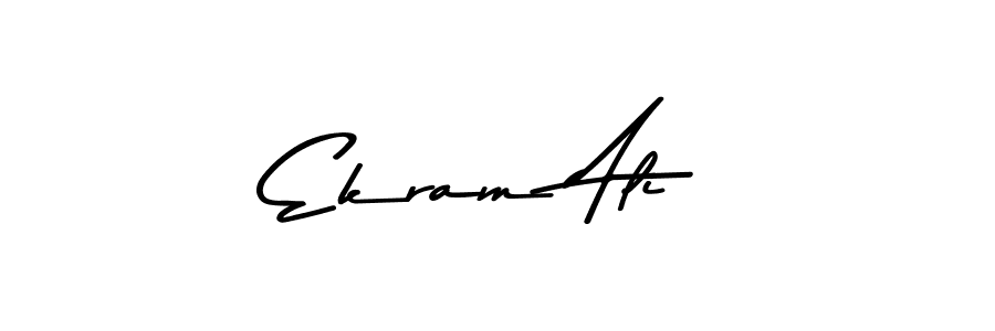 Design your own signature with our free online signature maker. With this signature software, you can create a handwritten (Asem Kandis PERSONAL USE) signature for name Ekram Ali. Ekram Ali signature style 9 images and pictures png