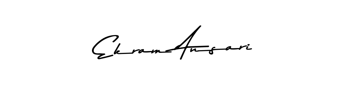 Also You can easily find your signature by using the search form. We will create Ekram Ansari name handwritten signature images for you free of cost using Asem Kandis PERSONAL USE sign style. Ekram Ansari signature style 9 images and pictures png