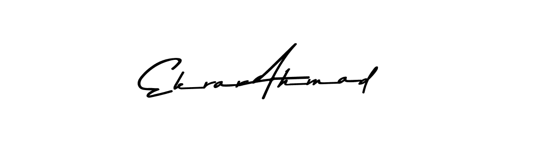 Use a signature maker to create a handwritten signature online. With this signature software, you can design (Asem Kandis PERSONAL USE) your own signature for name Ekrar Ahmad. Ekrar Ahmad signature style 9 images and pictures png