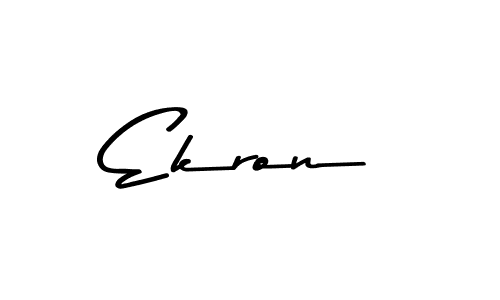 Design your own signature with our free online signature maker. With this signature software, you can create a handwritten (Asem Kandis PERSONAL USE) signature for name Ekron. Ekron signature style 9 images and pictures png