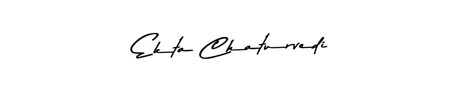 Asem Kandis PERSONAL USE is a professional signature style that is perfect for those who want to add a touch of class to their signature. It is also a great choice for those who want to make their signature more unique. Get Ekta Chaturvedi name to fancy signature for free. Ekta Chaturvedi signature style 9 images and pictures png