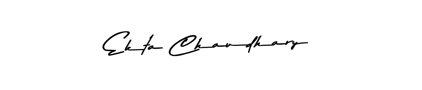 Design your own signature with our free online signature maker. With this signature software, you can create a handwritten (Asem Kandis PERSONAL USE) signature for name Ekta Chaudhary. Ekta Chaudhary signature style 9 images and pictures png