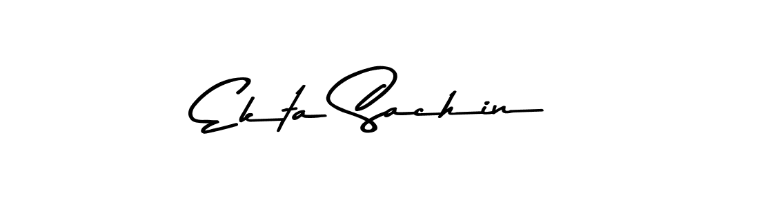 Make a beautiful signature design for name Ekta Sachin. Use this online signature maker to create a handwritten signature for free. Ekta Sachin signature style 9 images and pictures png