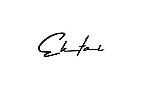 Ektai stylish signature style. Best Handwritten Sign (Asem Kandis PERSONAL USE) for my name. Handwritten Signature Collection Ideas for my name Ektai. Ektai signature style 9 images and pictures png