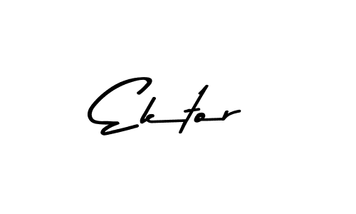 Make a beautiful signature design for name Ektor. With this signature (Asem Kandis PERSONAL USE) style, you can create a handwritten signature for free. Ektor signature style 9 images and pictures png