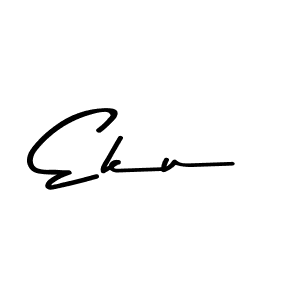 How to make Eku name signature. Use Asem Kandis PERSONAL USE style for creating short signs online. This is the latest handwritten sign. Eku signature style 9 images and pictures png