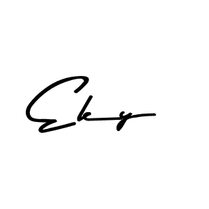 Eky stylish signature style. Best Handwritten Sign (Asem Kandis PERSONAL USE) for my name. Handwritten Signature Collection Ideas for my name Eky. Eky signature style 9 images and pictures png