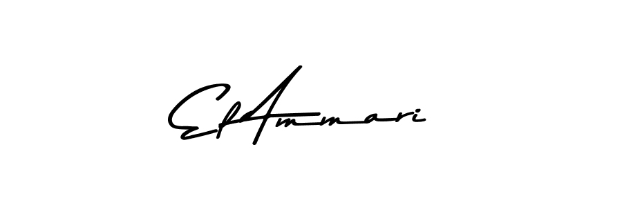 The best way (Asem Kandis PERSONAL USE) to make a short signature is to pick only two or three words in your name. The name El Ammari include a total of six letters. For converting this name. El Ammari signature style 9 images and pictures png