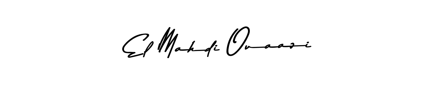 Use a signature maker to create a handwritten signature online. With this signature software, you can design (Asem Kandis PERSONAL USE) your own signature for name El Mahdi Ouaazi. El Mahdi Ouaazi signature style 9 images and pictures png