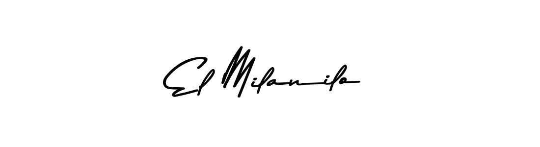 Design your own signature with our free online signature maker. With this signature software, you can create a handwritten (Asem Kandis PERSONAL USE) signature for name El Milanilo. El Milanilo signature style 9 images and pictures png