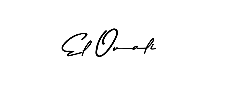 The best way (Asem Kandis PERSONAL USE) to make a short signature is to pick only two or three words in your name. The name El Ouali include a total of six letters. For converting this name. El Ouali signature style 9 images and pictures png