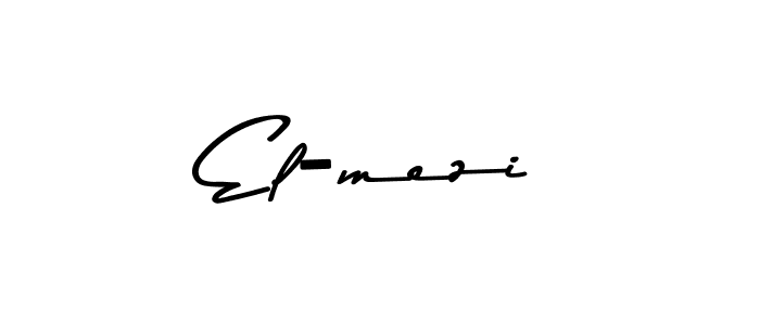 How to make El-mezi name signature. Use Asem Kandis PERSONAL USE style for creating short signs online. This is the latest handwritten sign. El-mezi signature style 9 images and pictures png