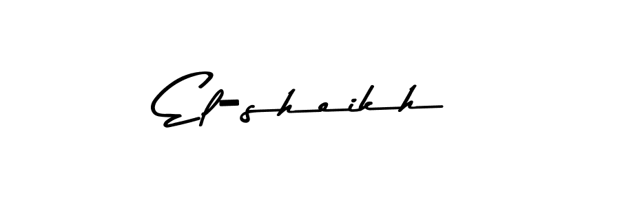 Make a beautiful signature design for name El-sheikh. With this signature (Asem Kandis PERSONAL USE) style, you can create a handwritten signature for free. El-sheikh signature style 9 images and pictures png