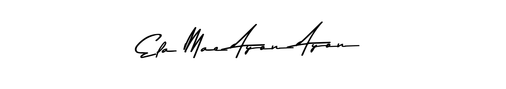 Design your own signature with our free online signature maker. With this signature software, you can create a handwritten (Asem Kandis PERSONAL USE) signature for name Ela Mae Ayon Ayon. Ela Mae Ayon Ayon signature style 9 images and pictures png