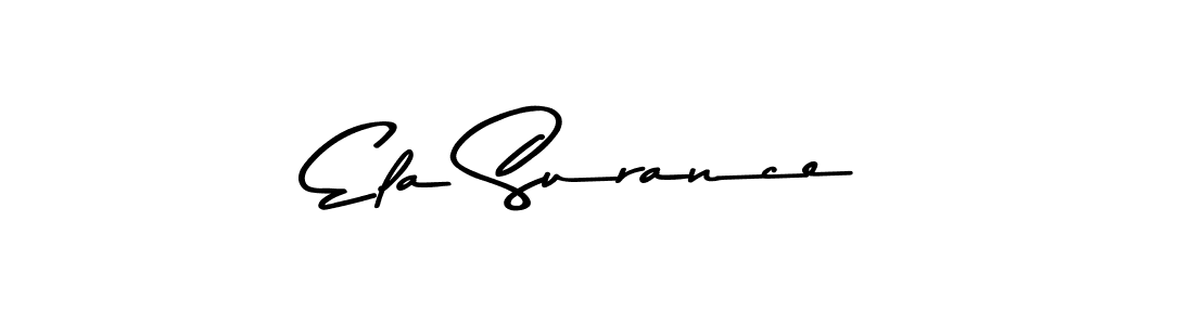 Use a signature maker to create a handwritten signature online. With this signature software, you can design (Asem Kandis PERSONAL USE) your own signature for name Ela Surance. Ela Surance signature style 9 images and pictures png