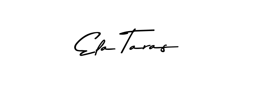 This is the best signature style for the Ela Taras name. Also you like these signature font (Asem Kandis PERSONAL USE). Mix name signature. Ela Taras signature style 9 images and pictures png