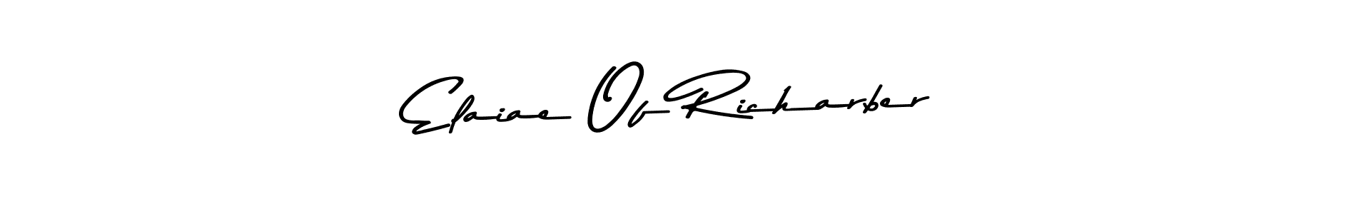 Also You can easily find your signature by using the search form. We will create Elaiae Of Richarber name handwritten signature images for you free of cost using Asem Kandis PERSONAL USE sign style. Elaiae Of Richarber signature style 9 images and pictures png