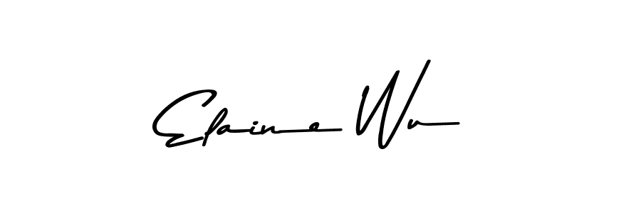 Make a beautiful signature design for name Elaine Wu. With this signature (Asem Kandis PERSONAL USE) style, you can create a handwritten signature for free. Elaine Wu signature style 9 images and pictures png