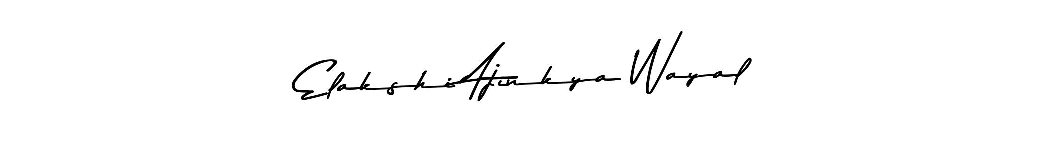 Use a signature maker to create a handwritten signature online. With this signature software, you can design (Asem Kandis PERSONAL USE) your own signature for name Elakshi Ajinkya Wayal. Elakshi Ajinkya Wayal signature style 9 images and pictures png