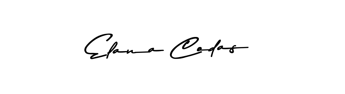 Use a signature maker to create a handwritten signature online. With this signature software, you can design (Asem Kandis PERSONAL USE) your own signature for name Elana Codas. Elana Codas signature style 9 images and pictures png